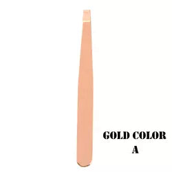 4 Piece Golden Stainless Steel Tweezer Set