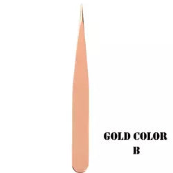 4 Piece Golden Stainless Steel Tweezer Set