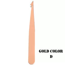 4 Piece Golden Stainless Steel Tweezer Set