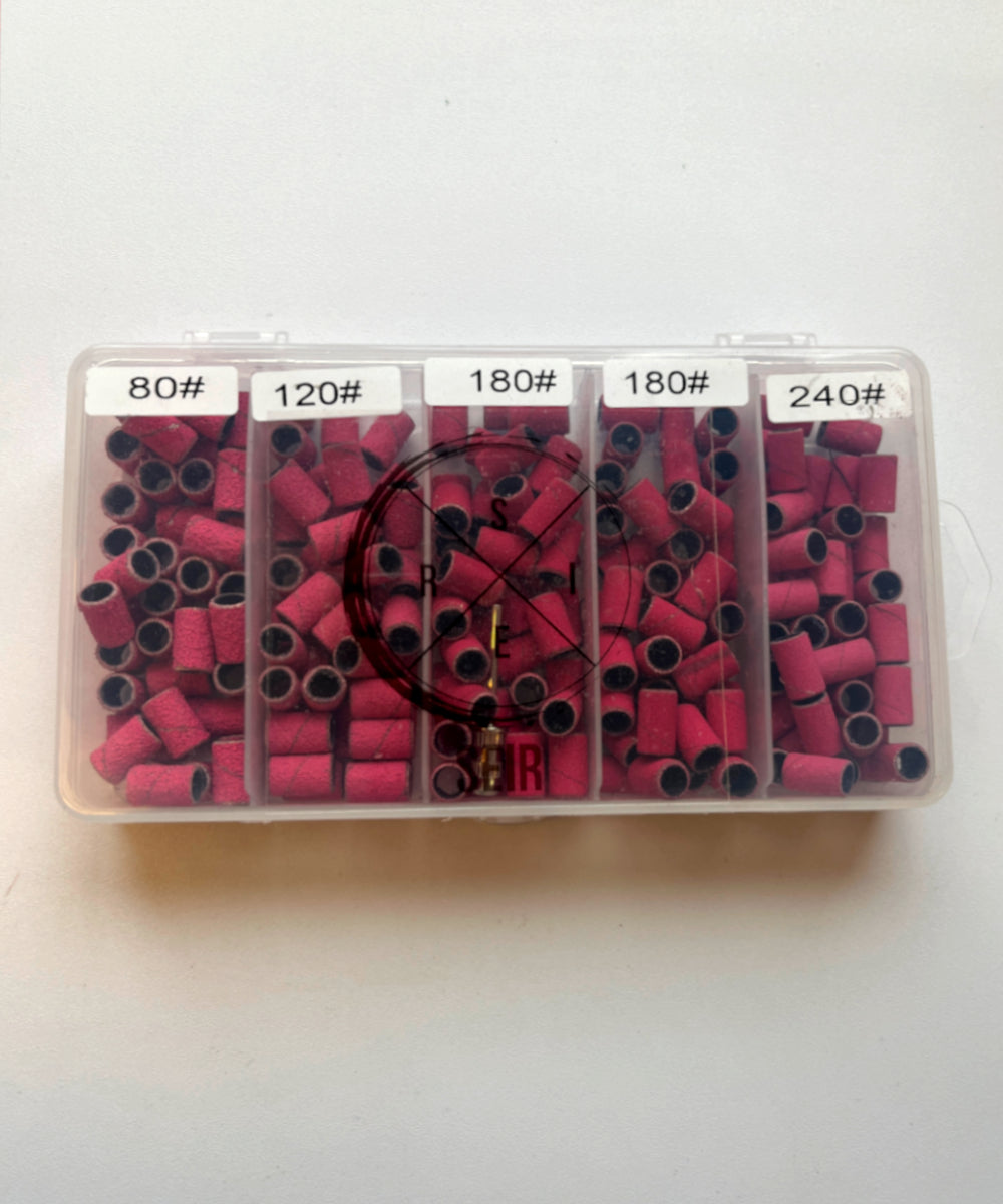 200x E-File Sanding Bands inc Mandrel Bit