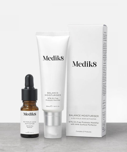 Balance Moisturiser with Glycolic Acid Activator